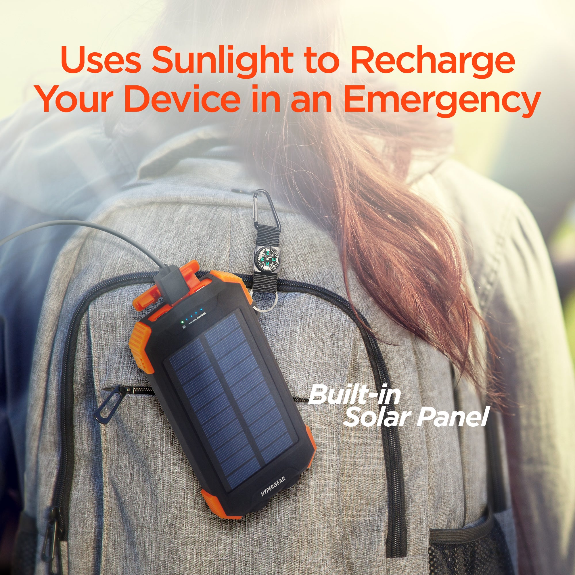 10,000mAh, Wireless Solar Power Bank