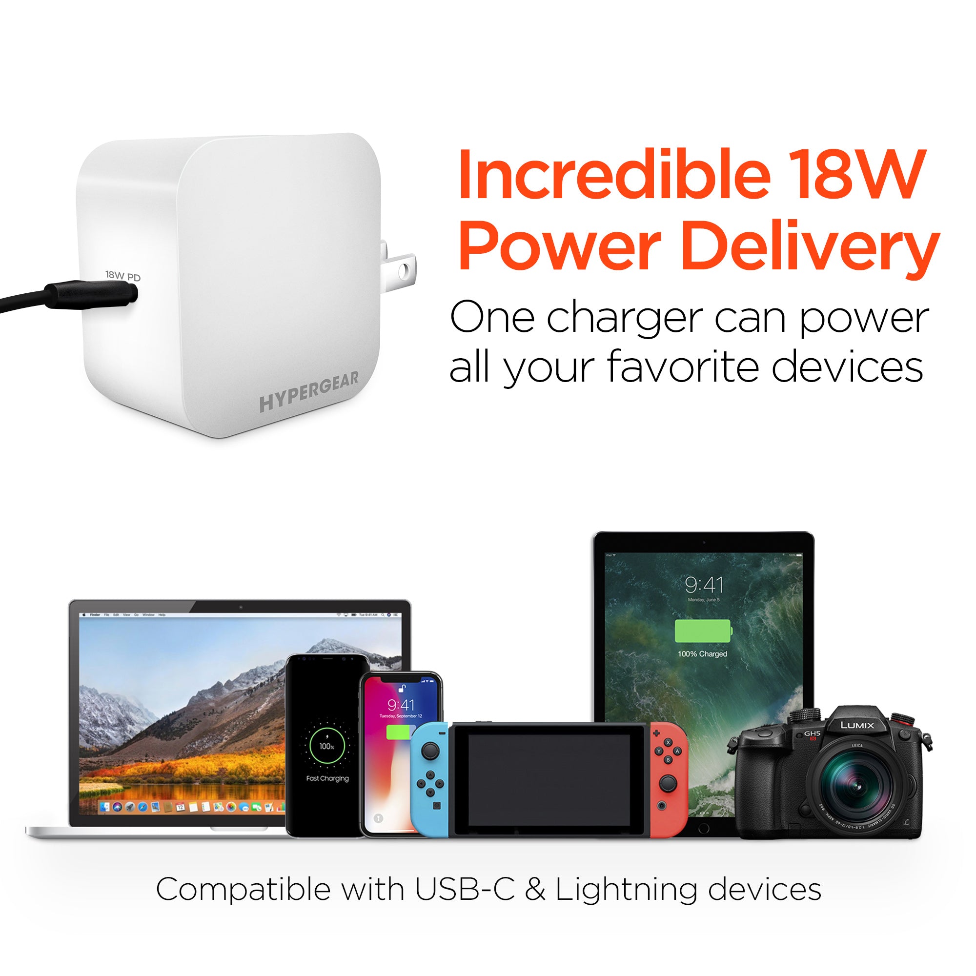 18W USB-C Power Delivery Super Speed Wall Charger