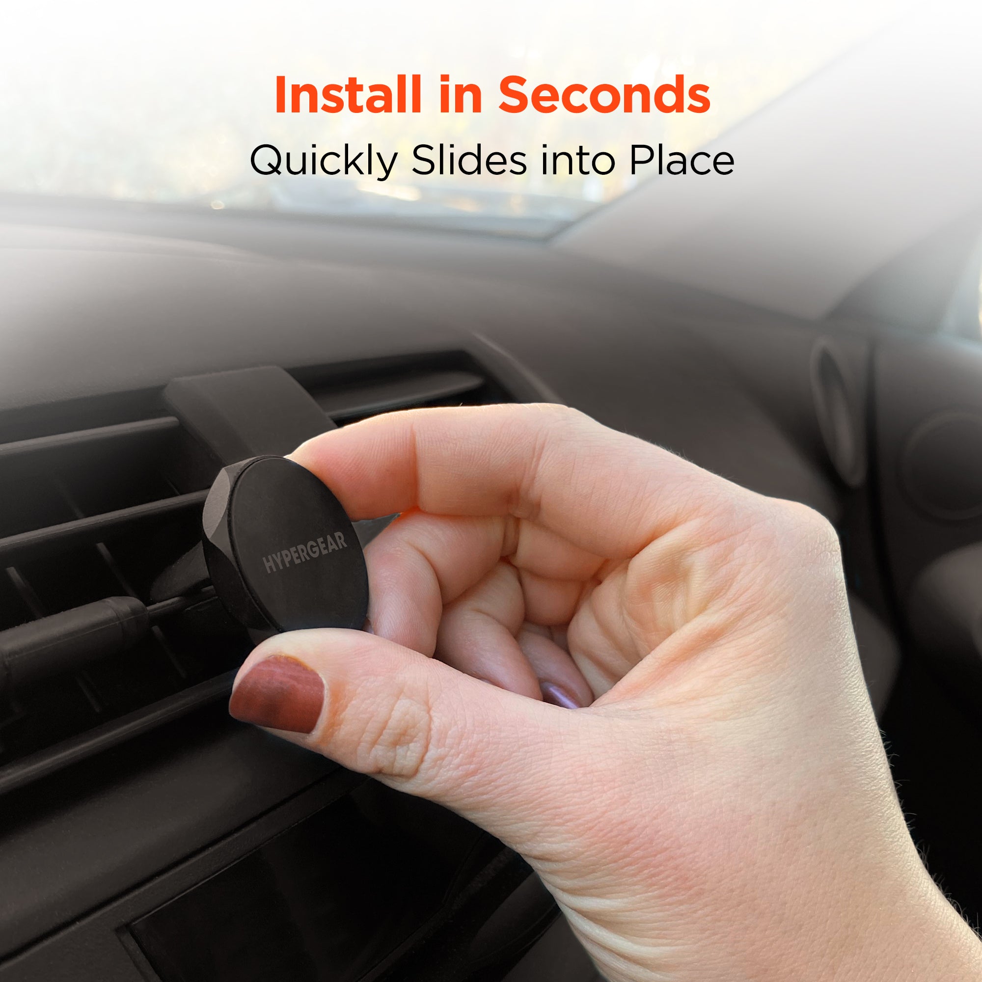 Magnetic Vent Phone Mount | Black