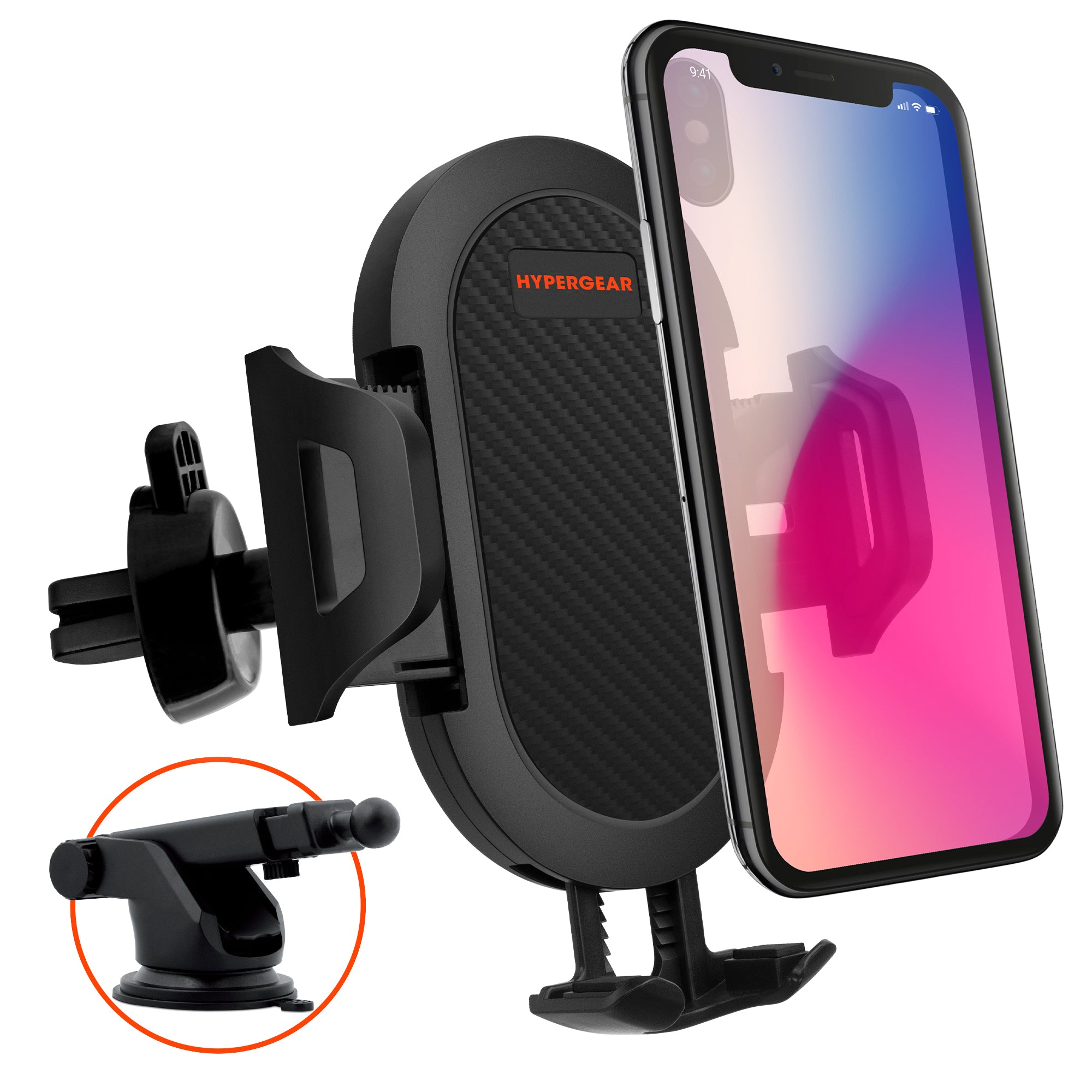 Universal Magnetic Car Mount Holder Dash Windshield Suction Cup For Cell  Phone