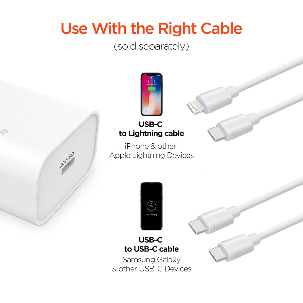 Samsung Galaxy USB-C Cable (USB-C to USB-C)- US Version - with Warranty -  White