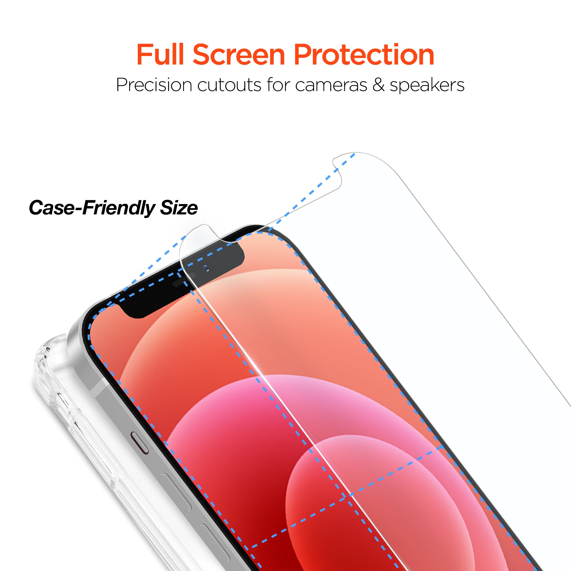 iPhone 12 Mini HD Tempered Glass Screen Protection 2pk – HYPERGEAR