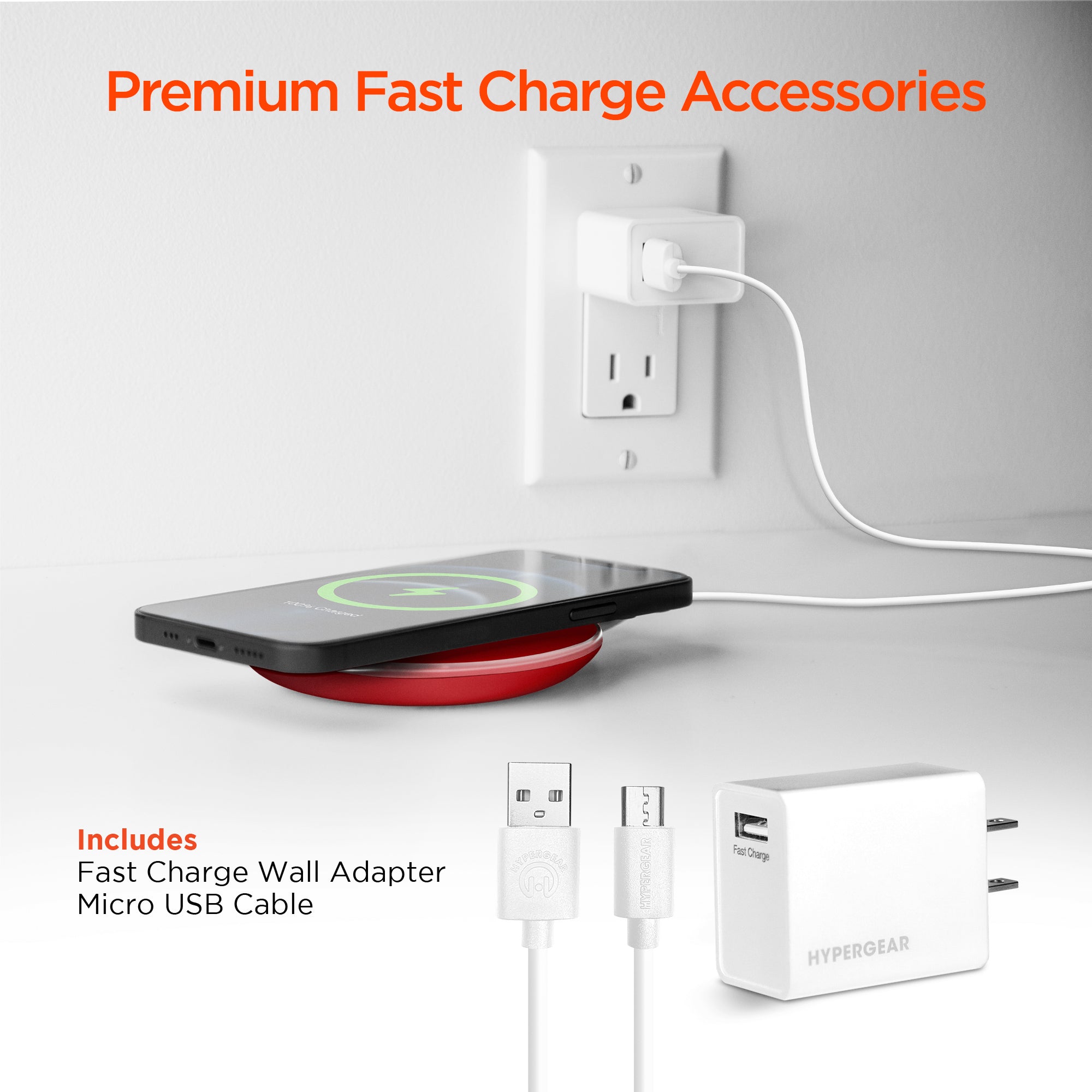 ChargePad Pro 15W Wireless Fast Charger | Red