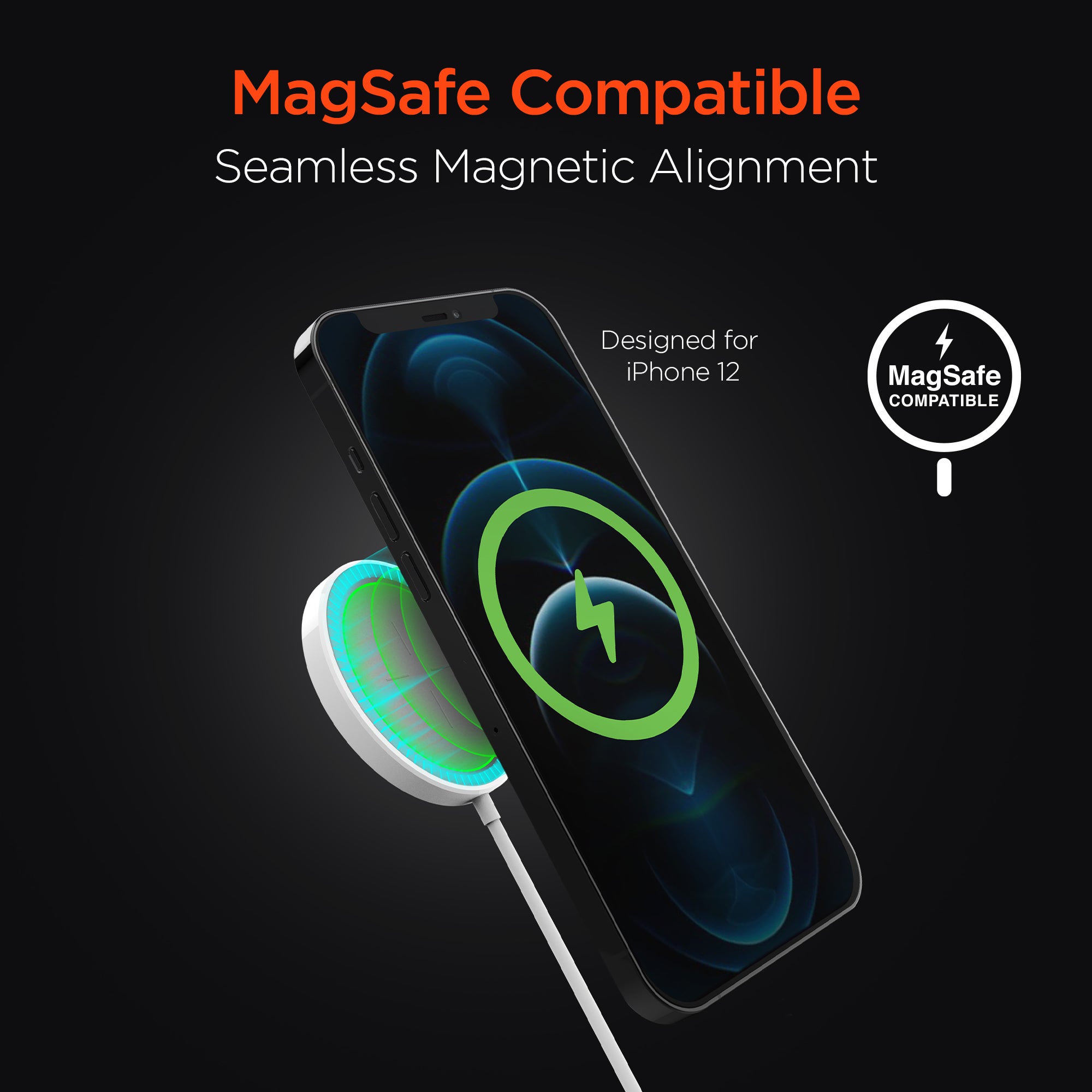 Universal Magnetic 15W Wireless Fast Charger for iPhone 12 Series