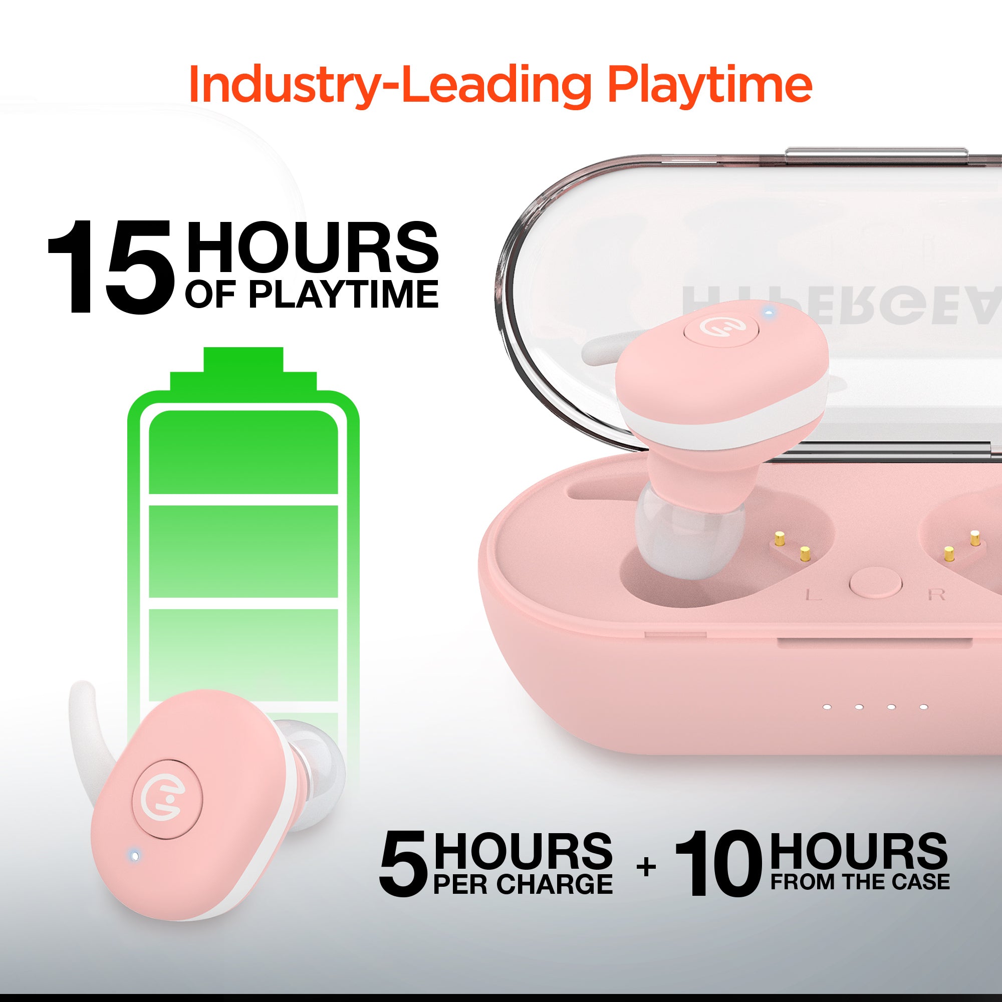 Active True Wireless Earbuds Pink