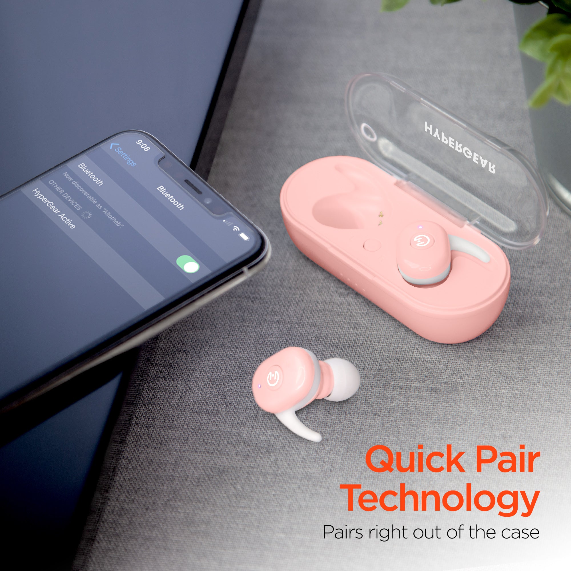 Active True Wireless Earbuds Pink