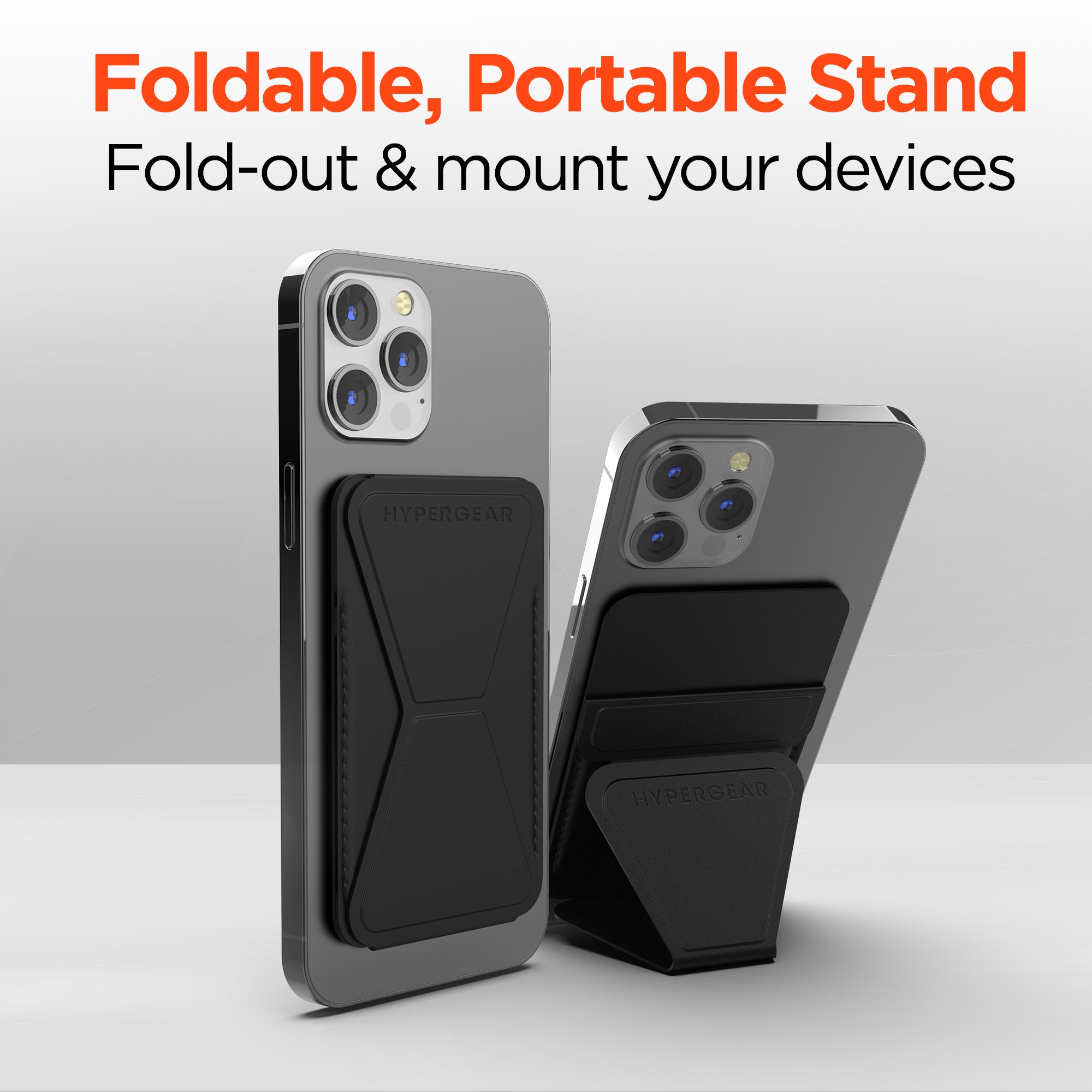 MagFold Stand + Wallet for MagSafe | Black