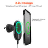 MagVent Magnetic Wireless Fast Charging Mount for iPhone 14 | Vent | Black