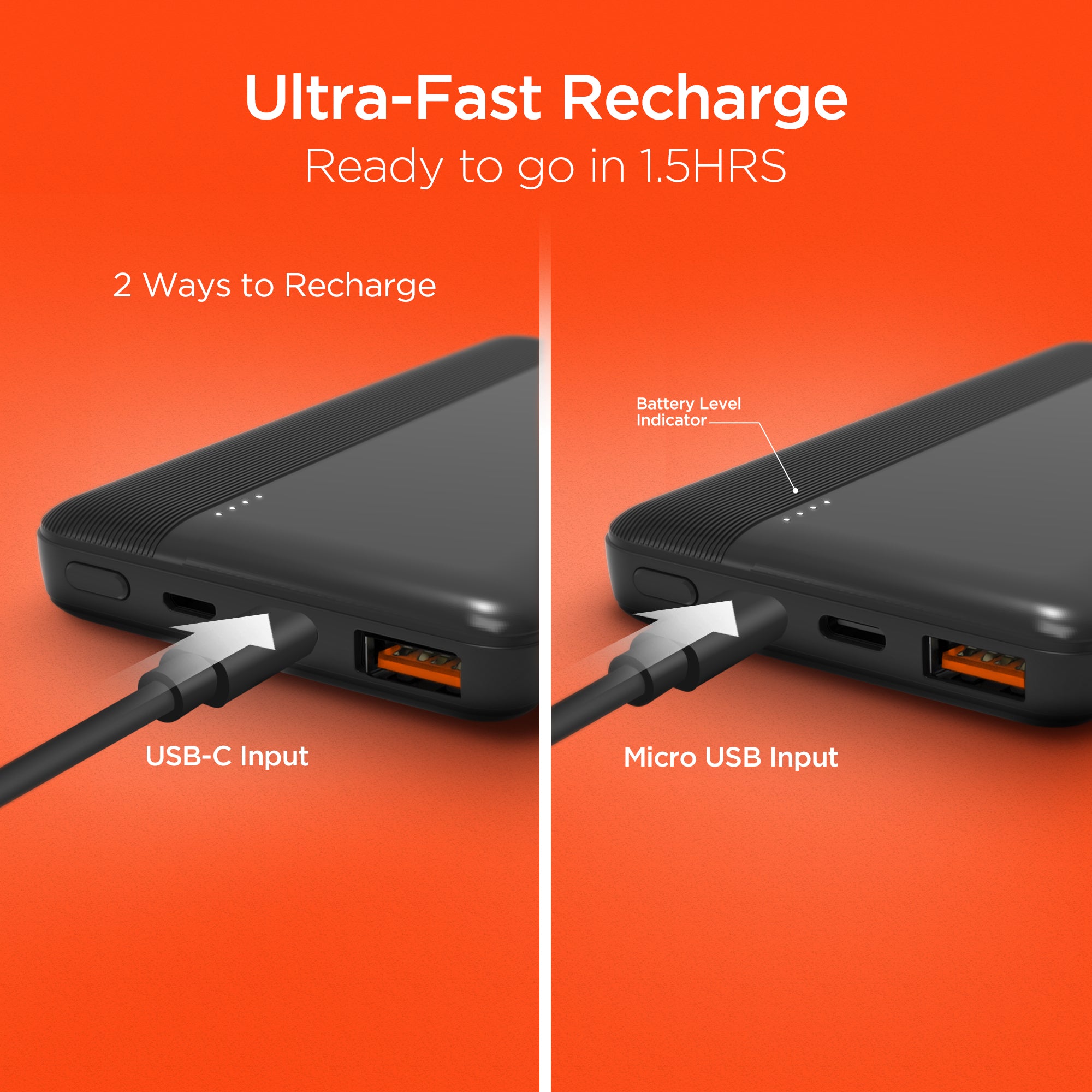 10,000mAh | Fast Charge Power Bank 20W USB-C PD | HyperGear – HYPERGEAR