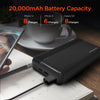 20,000mAh | Fast Charge Power Bank with 20W USB-C PD | Black