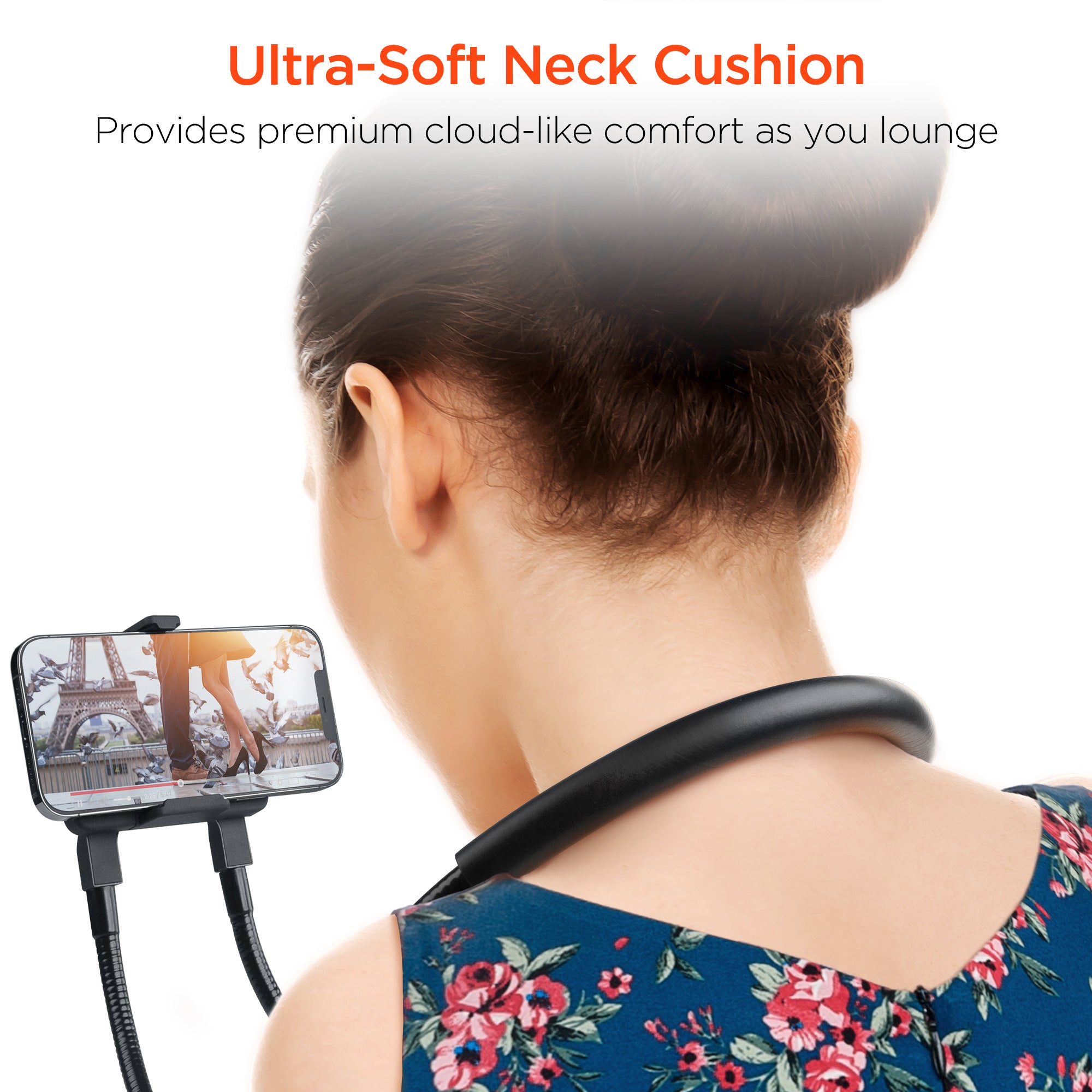 Magnetic Neck Mount for Phones, Cell Phone Holder Stand Hanging on Neck  POV/Vlog Selfie Hand Free Necklace Phone Strap Video Recording for iPhone  15