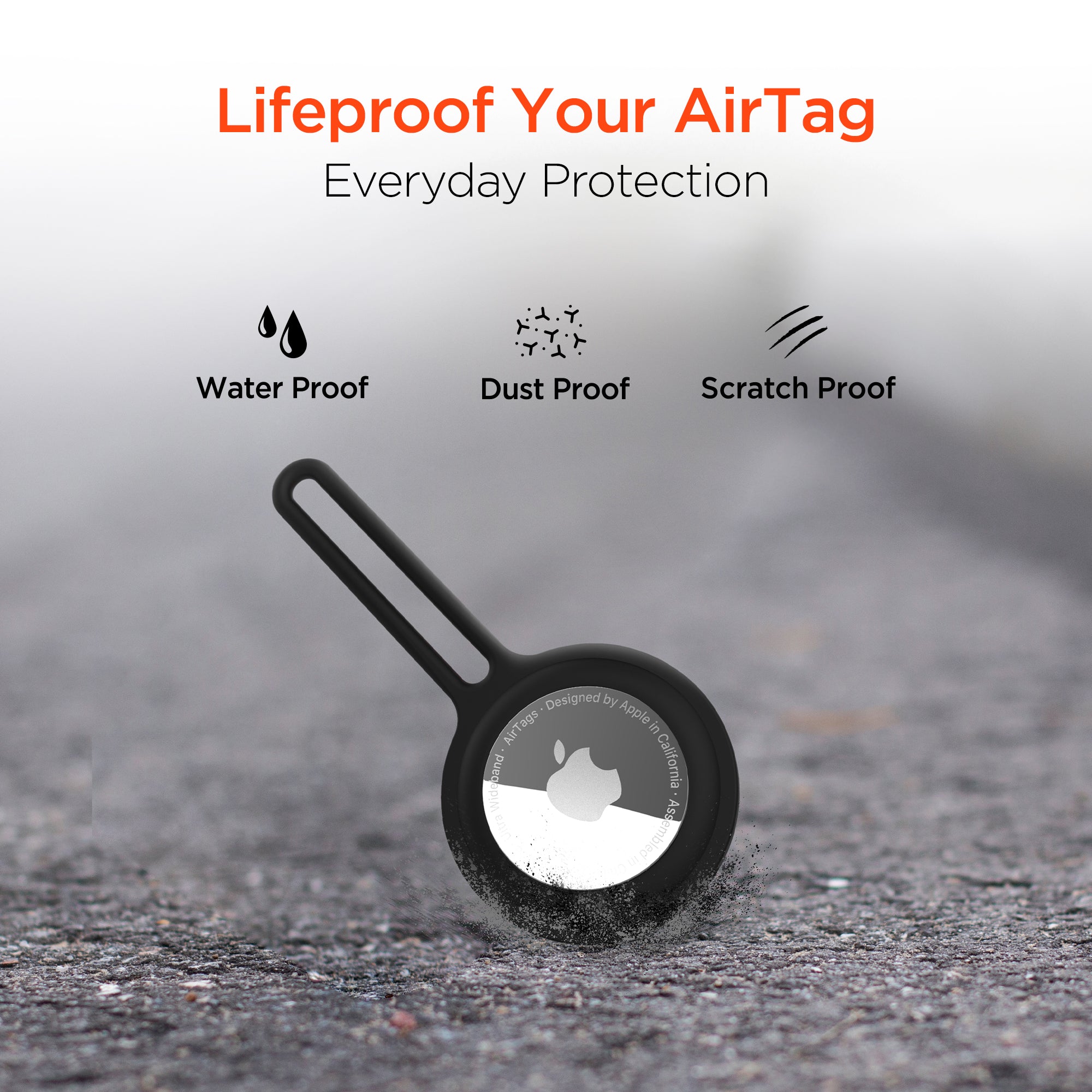AirCover Silicone Loop for AirTag 4 Pack Multi-Color