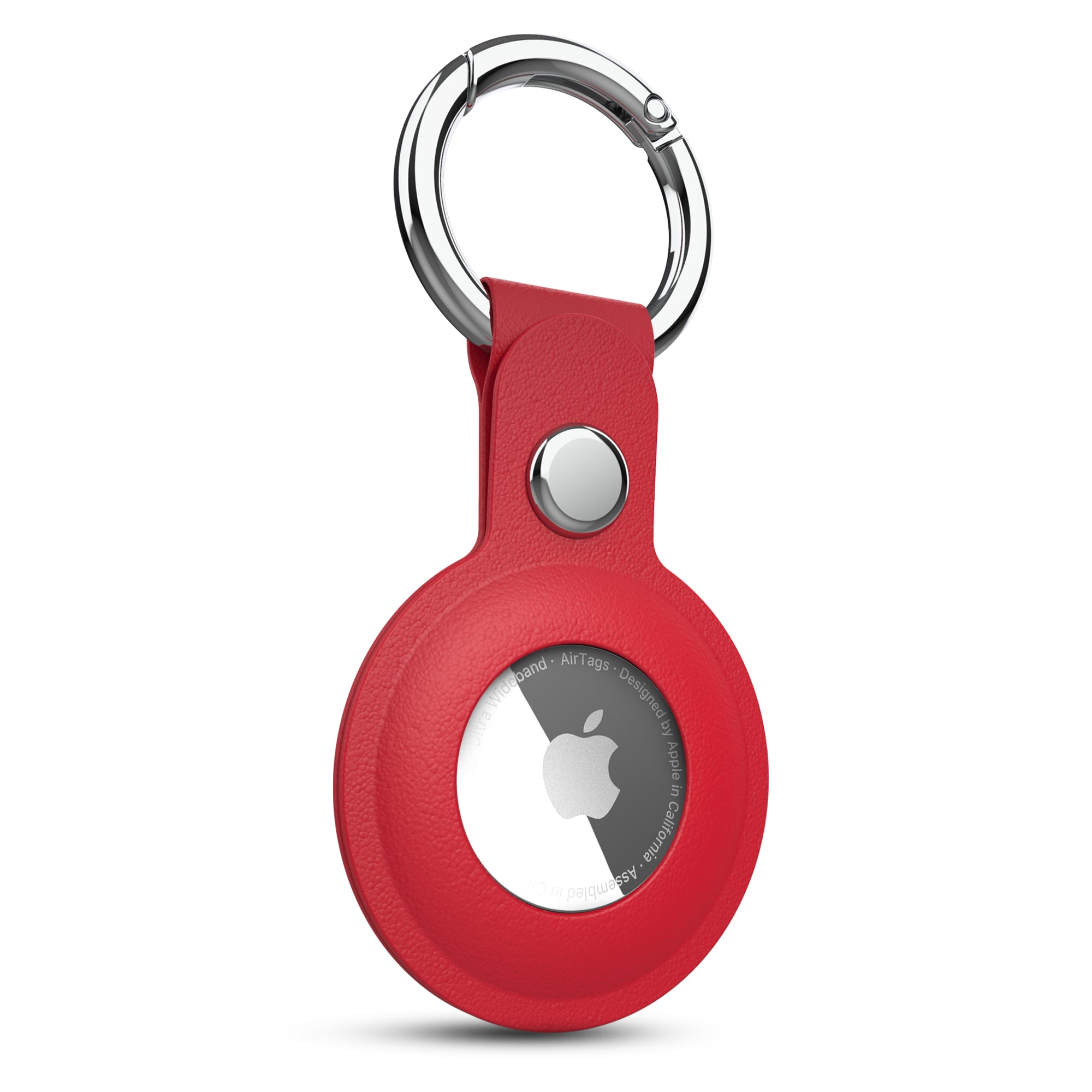 AirTag Keychain - AirCover Vegan Leather RED | HyperGear – HYPERGEAR