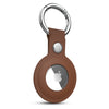 AirCover Vegan Leather Keyring for AirTag Brown
