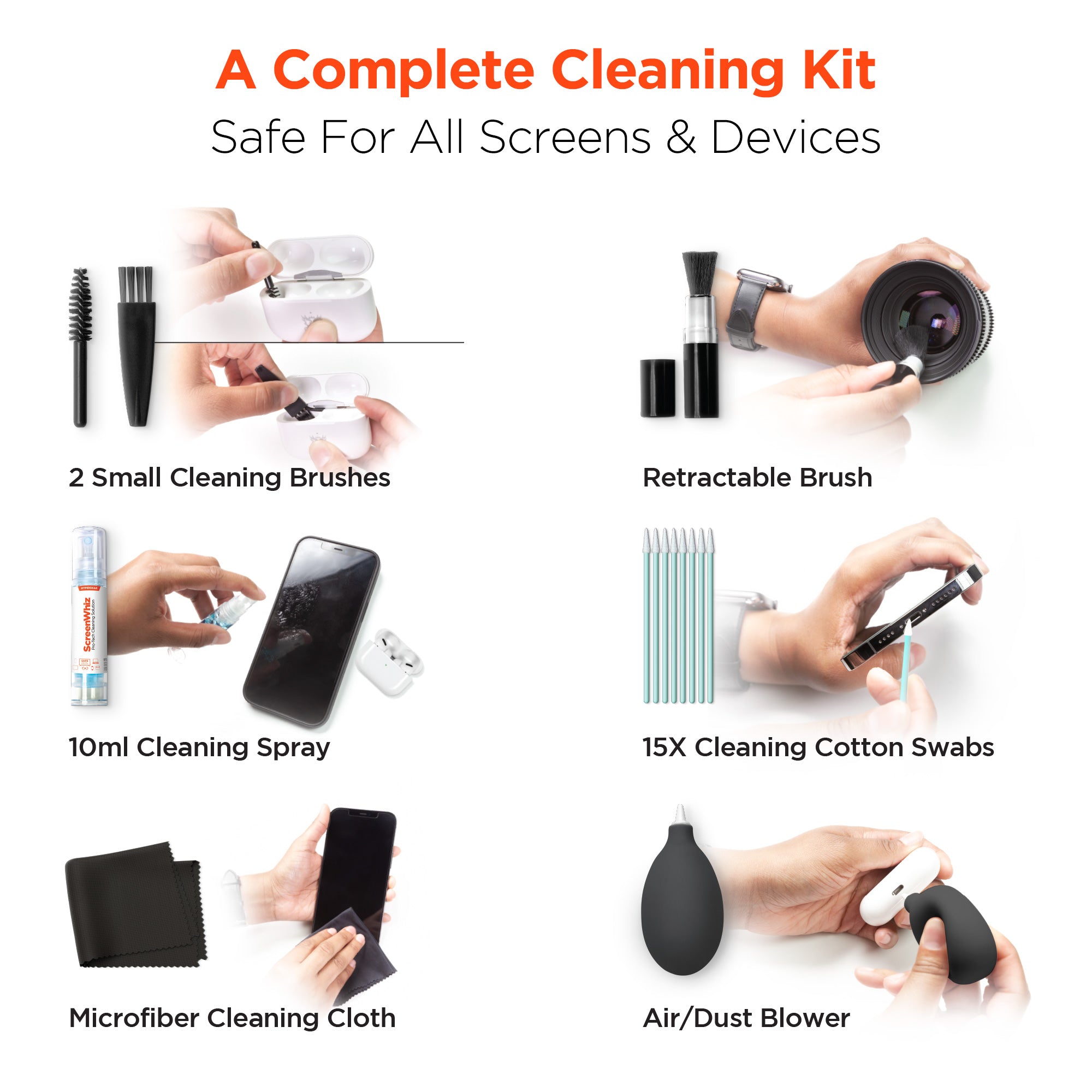 ScreenWhiz 7-in-1 Complete Tech Cleaning Kit