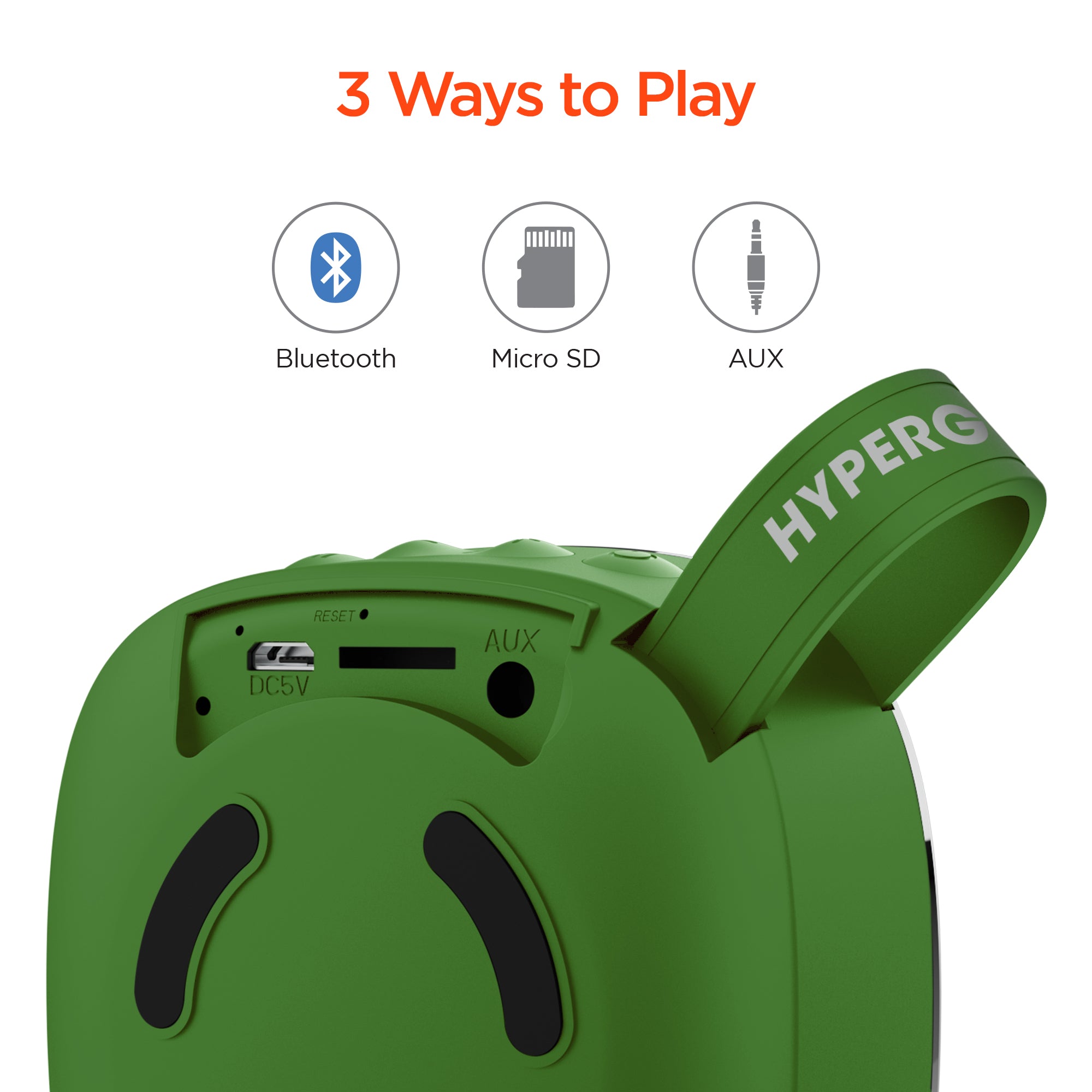 HyperGear Fabrix Mini Wireless Portable Speaker Green
