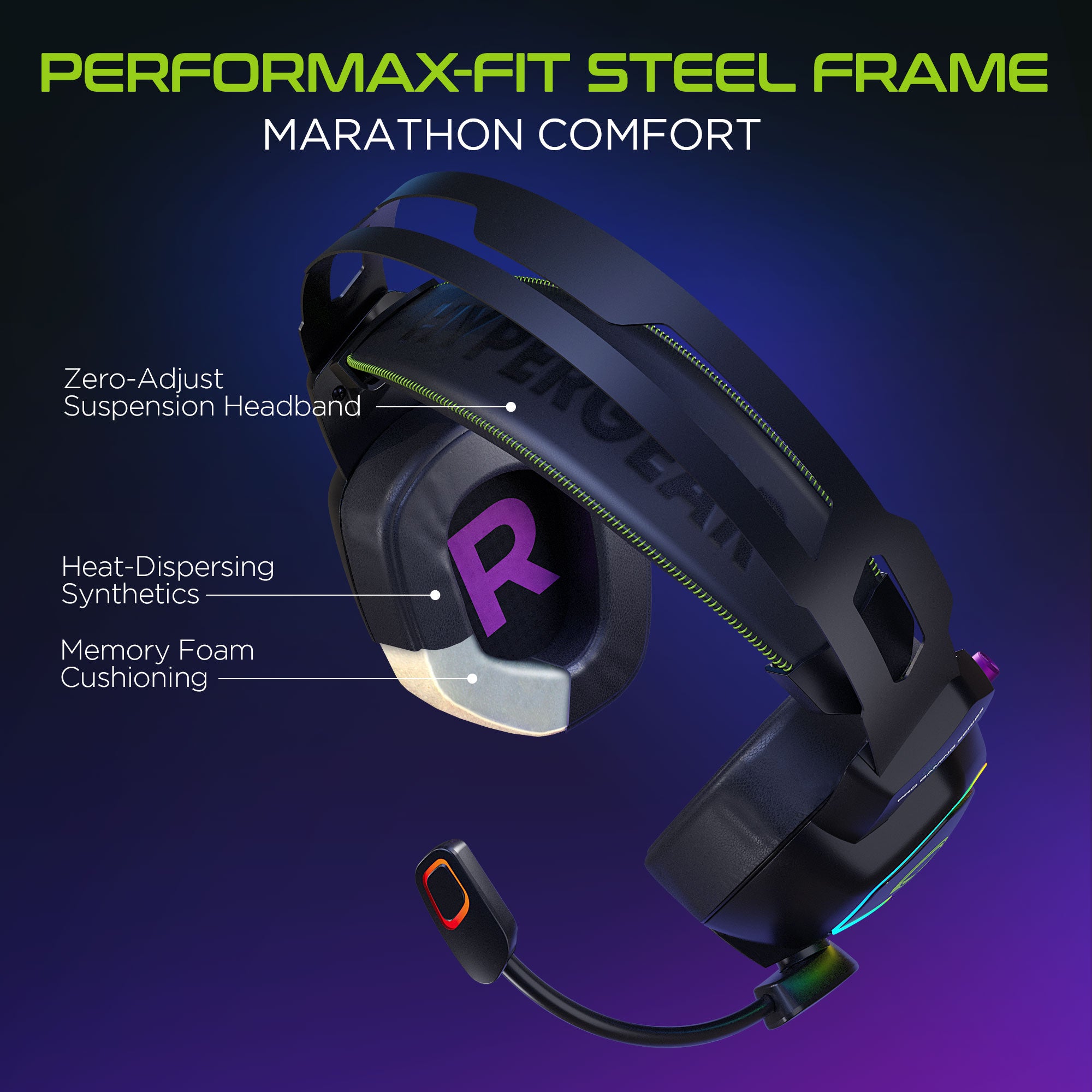 Profesional Gaming Headset, RGB Headset