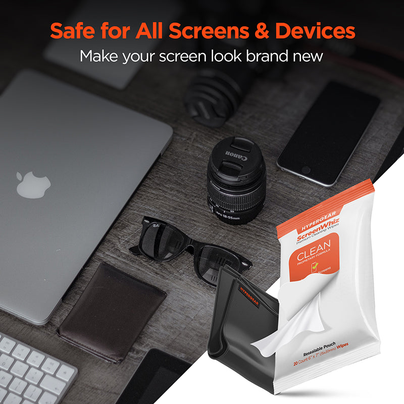 ScreenWhiz screen cleaning wipes and Micofiber cloth Kit