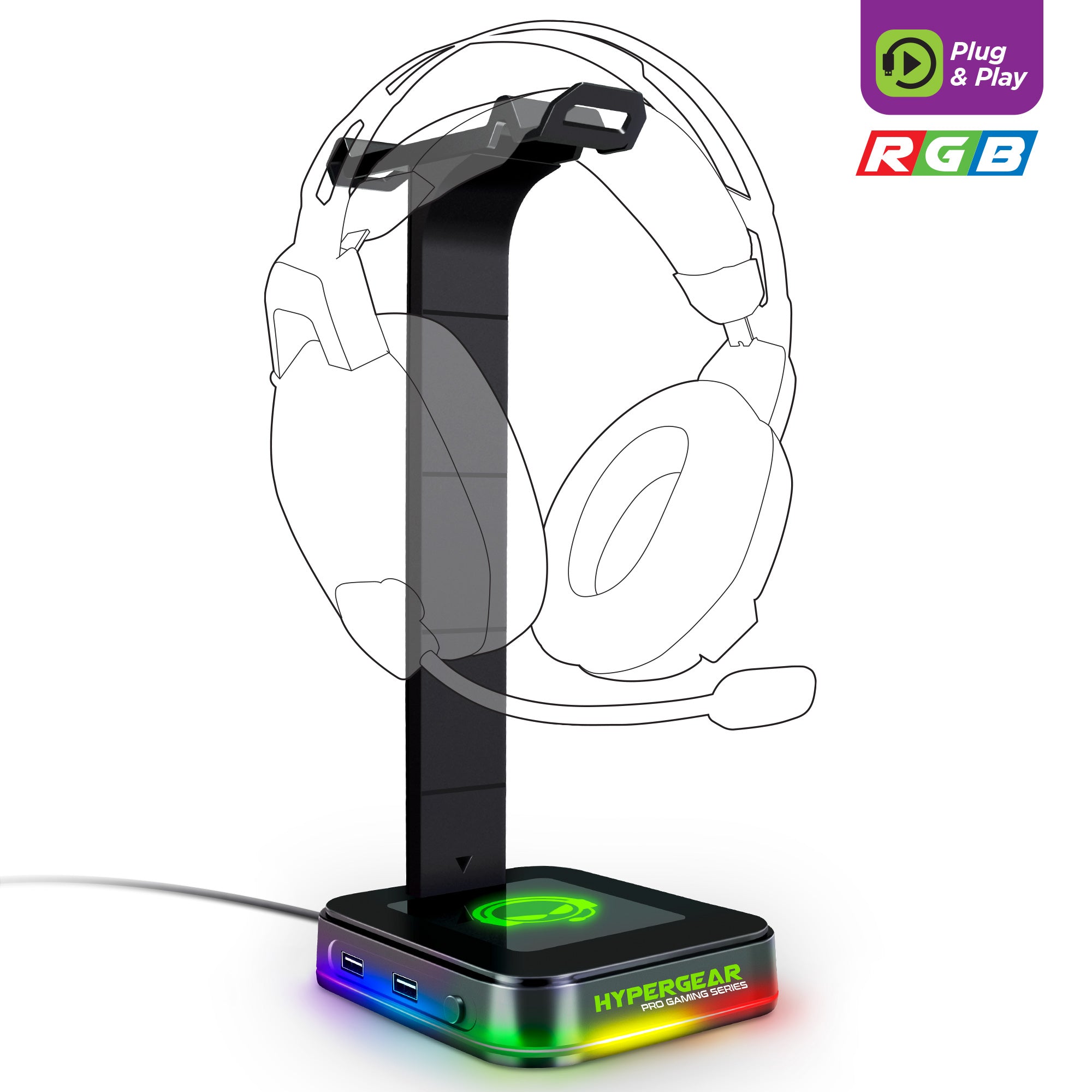 RGB Command Station Headset Stand