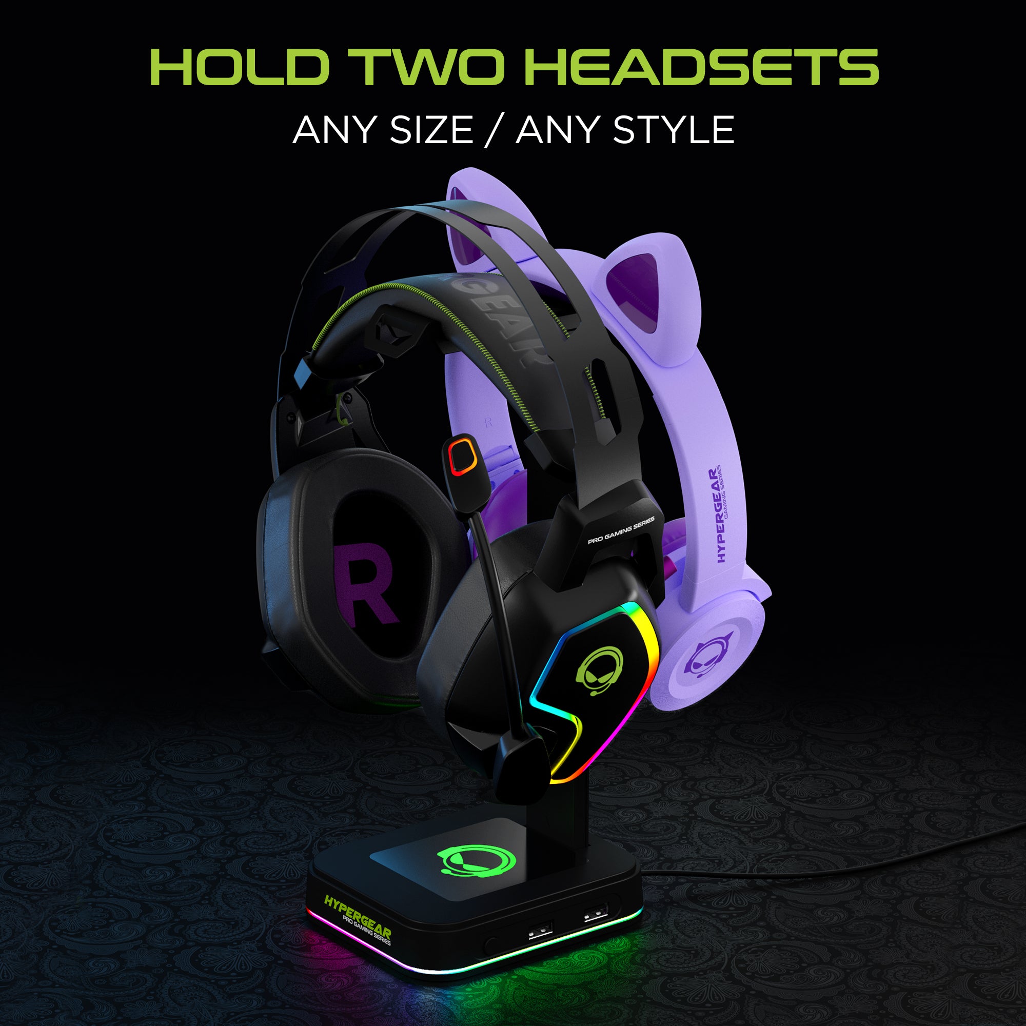 Headphone Stand for Gamers, RGB Headset Holder