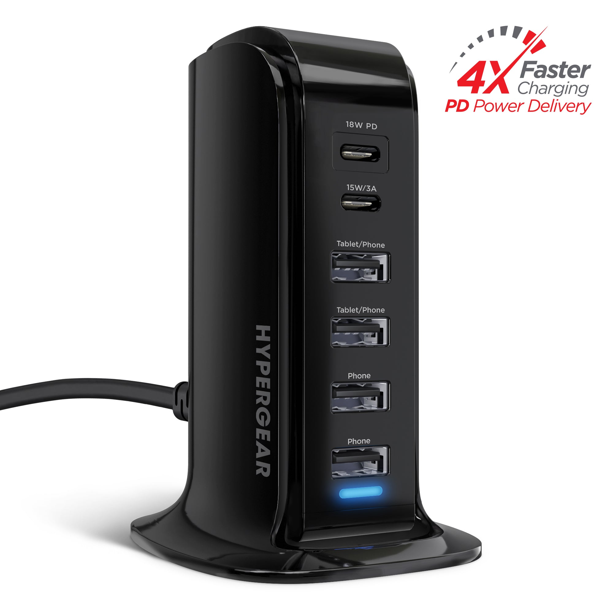 Power Tower 42W High-Speed Charging Station | Black