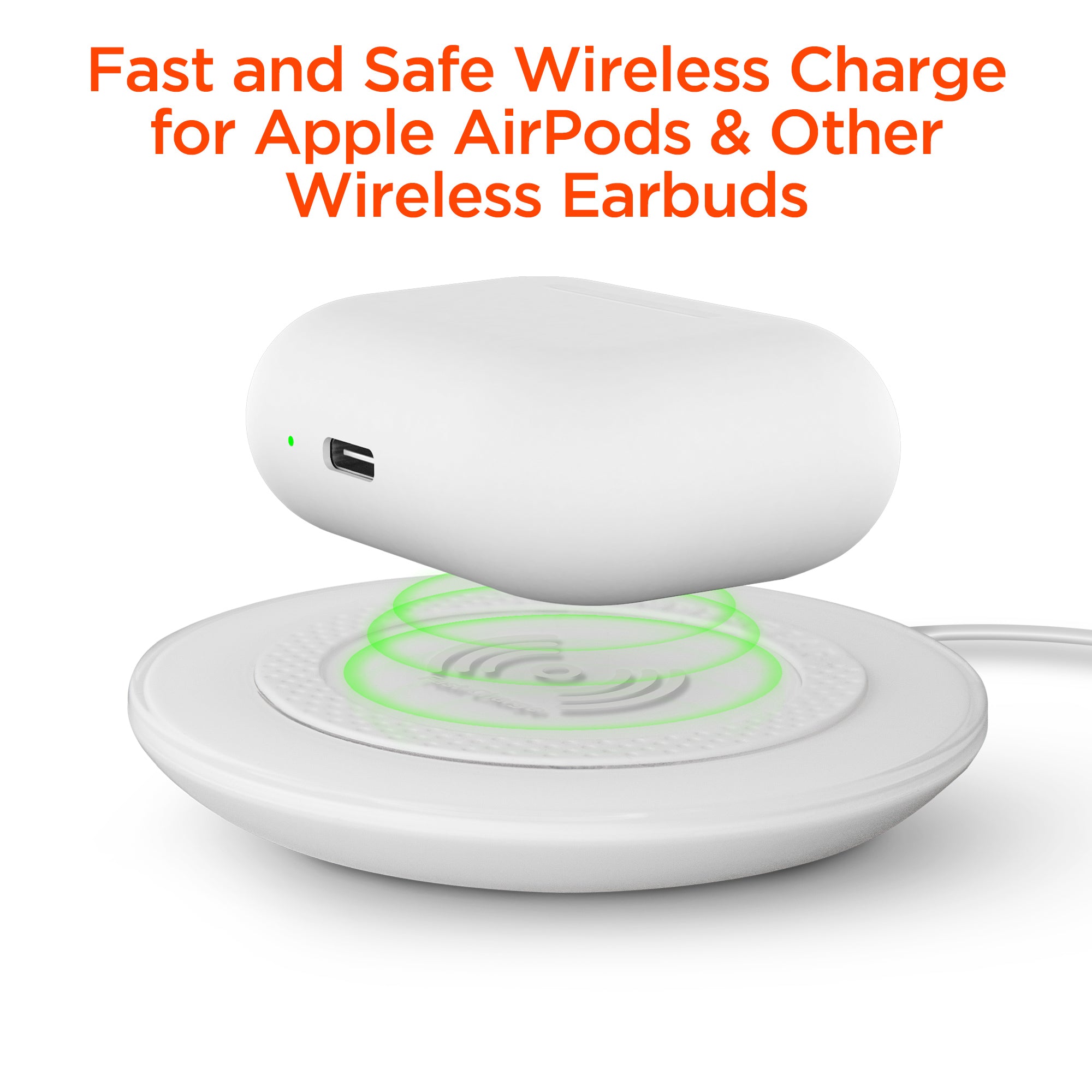 ChargePad Pro 15W Wireless Fast Charger with USB-C Connector |  White