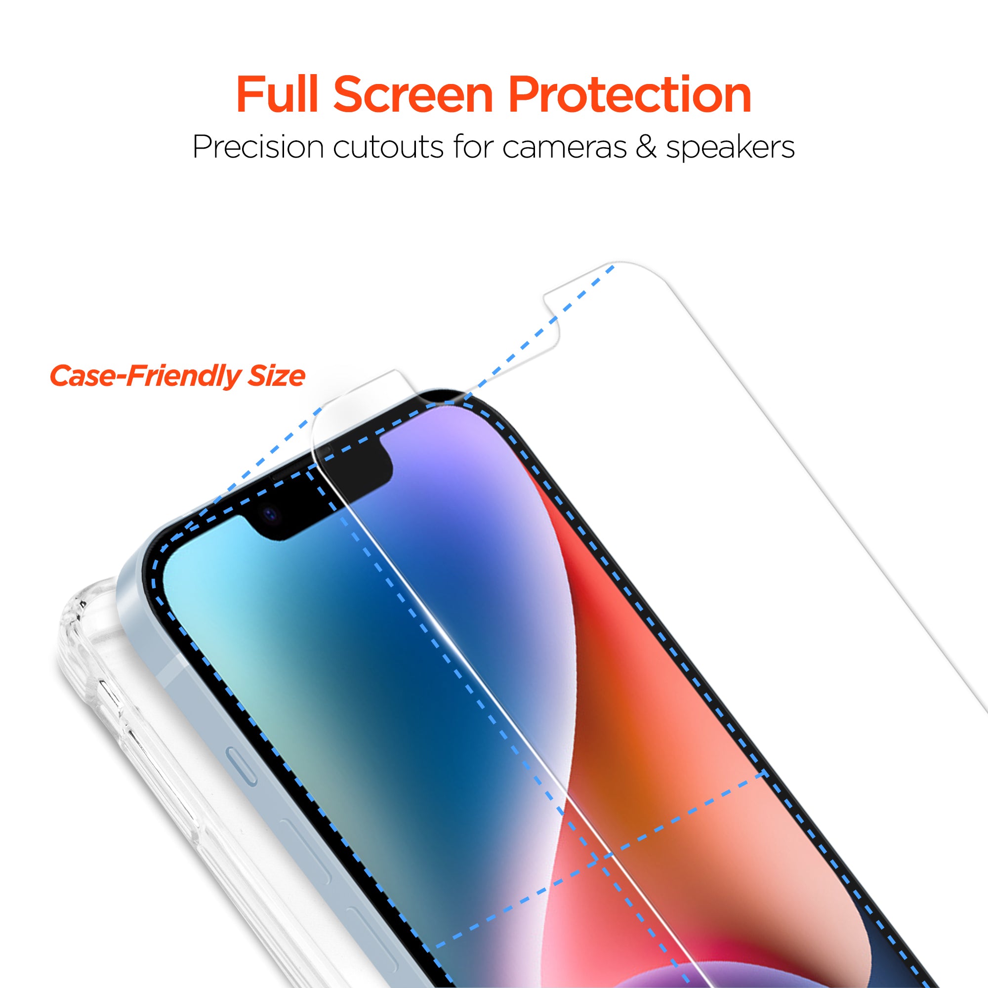 iPhone 14/14 Plus HD Tempered-Glass Camera Protectors