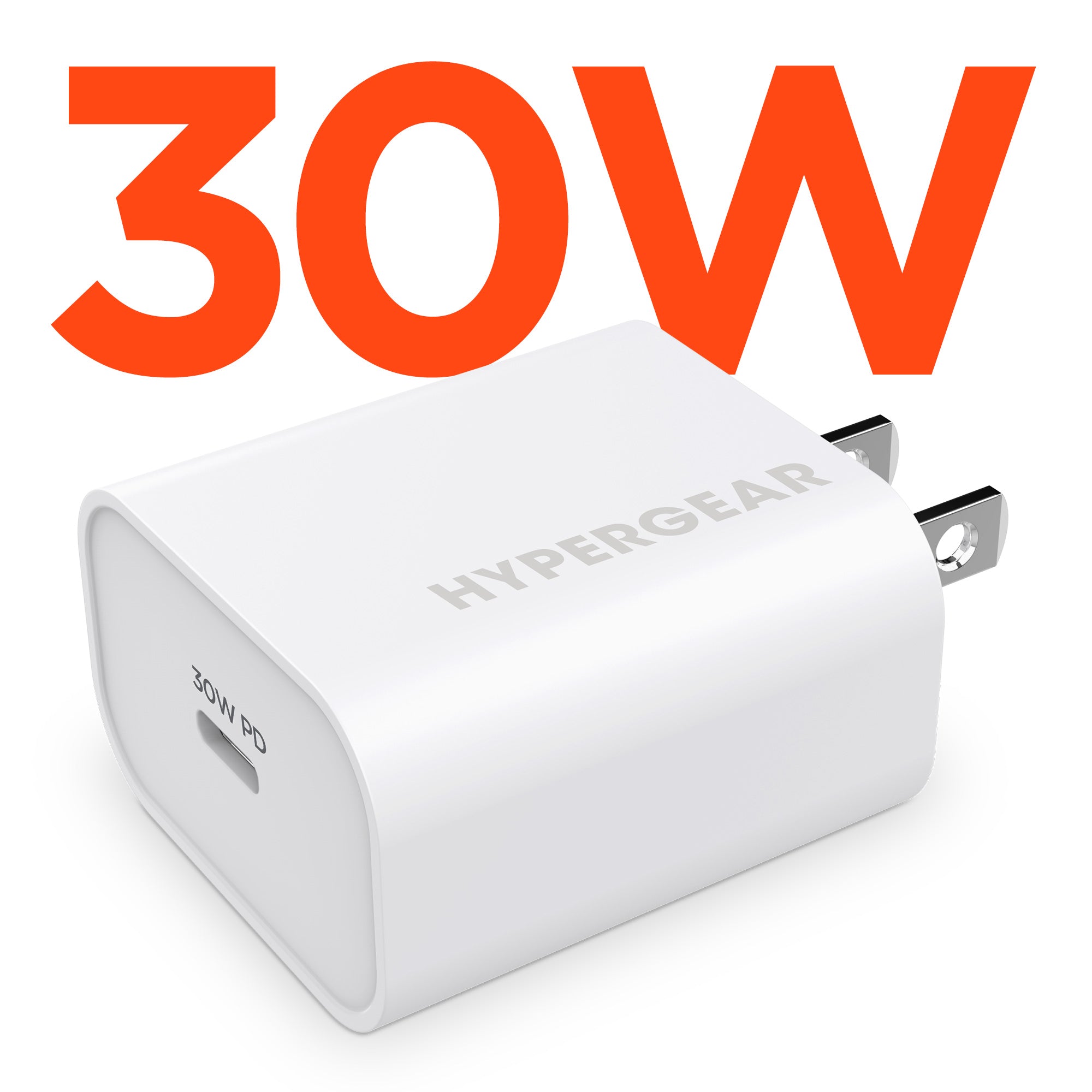 30W USB-C PD Fast Wall Charger with PPS | White